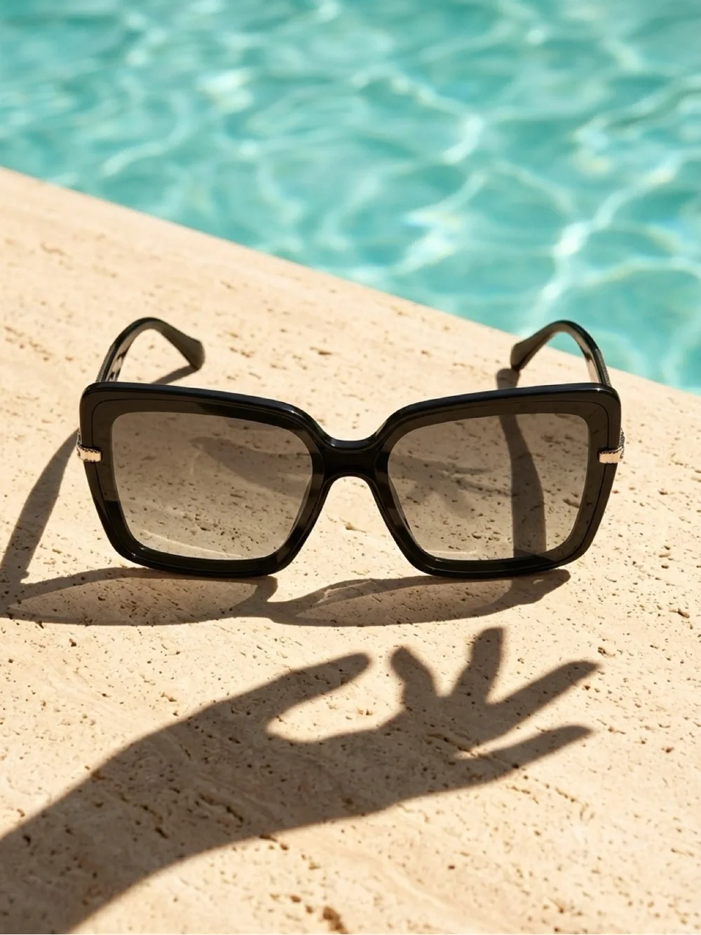 Roberto Cavalli Oversized Black Women's Sunglasses - Classic Chic